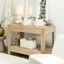 Voir la diapositive 2 : The Home Deco Factory Lot de 3 paniers de rangement en bouclette - Blanc