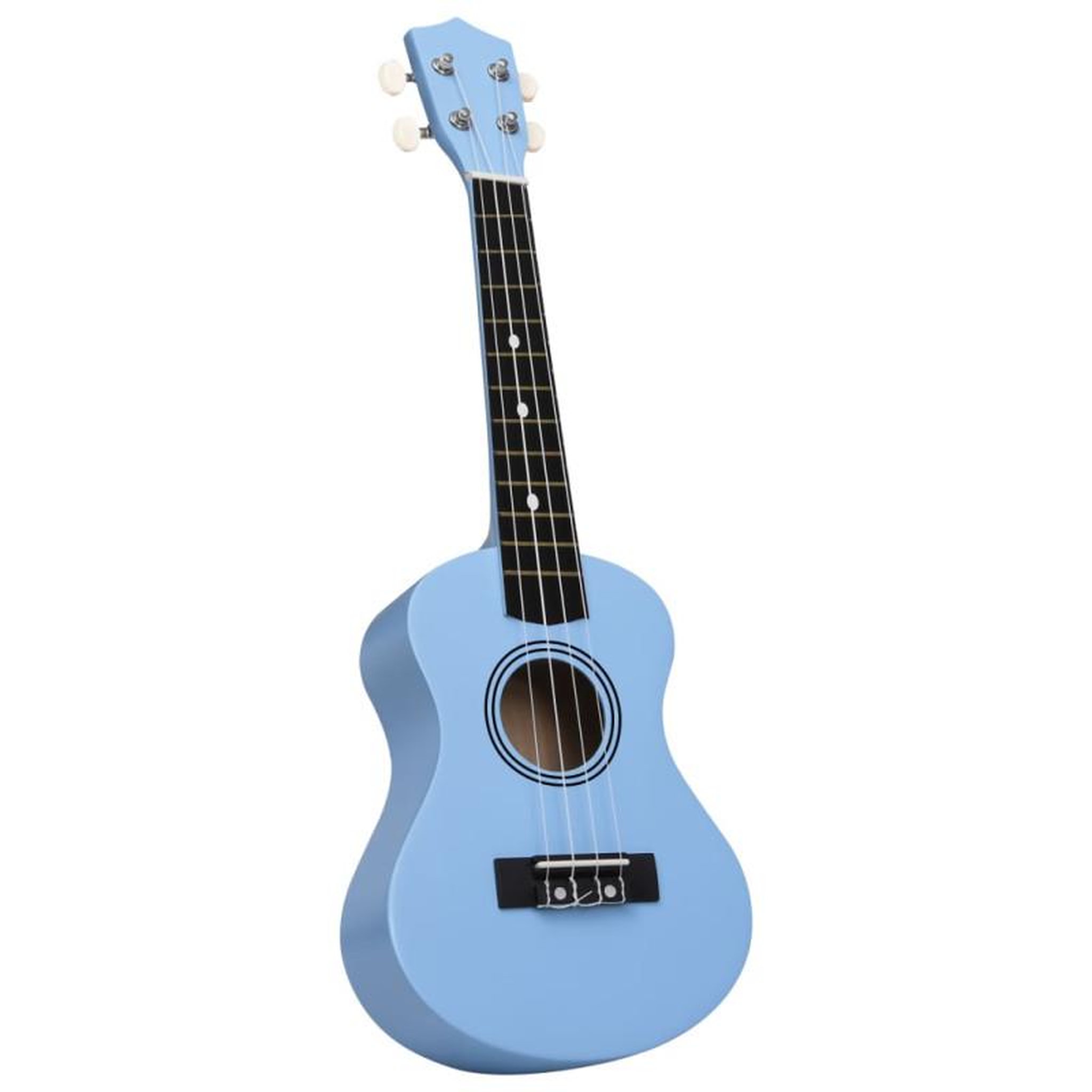 Voir la diapositive 5 : VIDAXL Jeu de ukulélé soprano avec sac pour enfants Bleu azuré 21