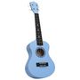 Voir la diapositive 5 : VIDAXL Jeu de ukulélé soprano avec sac pour enfants Bleu azuré 21