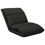 Voir la diapositive 3 : VIDAXL Chaise pliable de sol Noir Microfibre