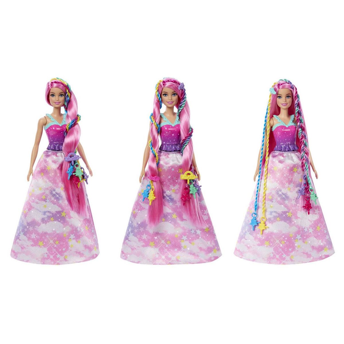 BARBIE Poupée Barbie tresses magiques 