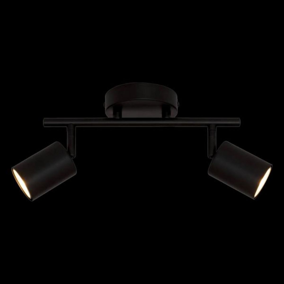 ATMOSPHERA Applique Murale 2 Spots Orientables  Vico  16cm Noir