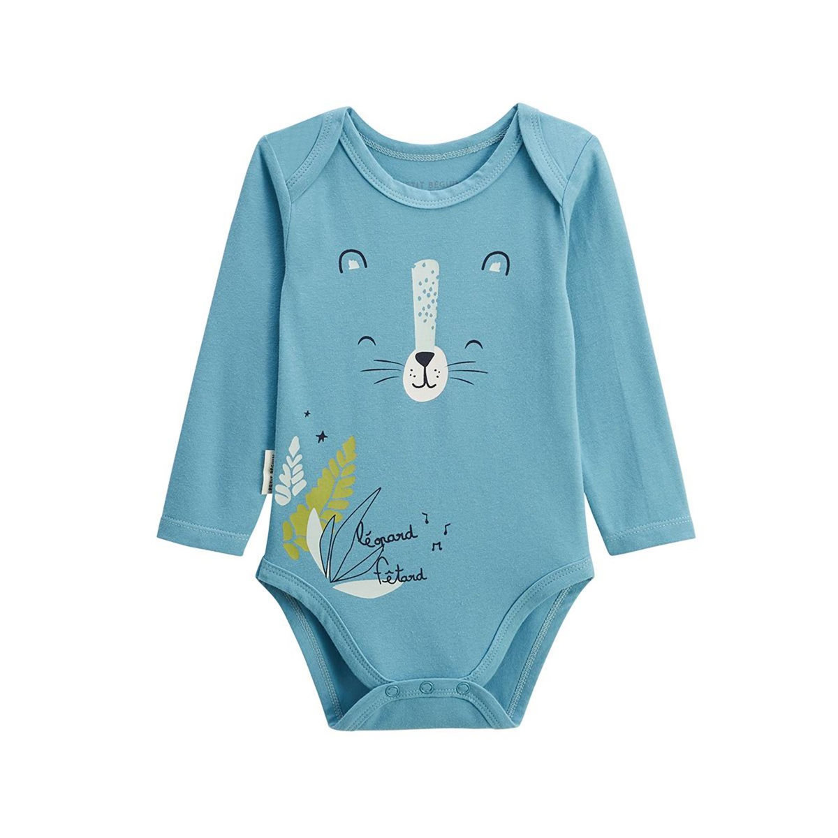 Petit Béguin Lot de 2 bodies bébé manches longues Oscar