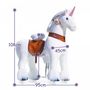 Voir la diapositive 2 : Ponycycle Licorne blanche siege marron Ux504