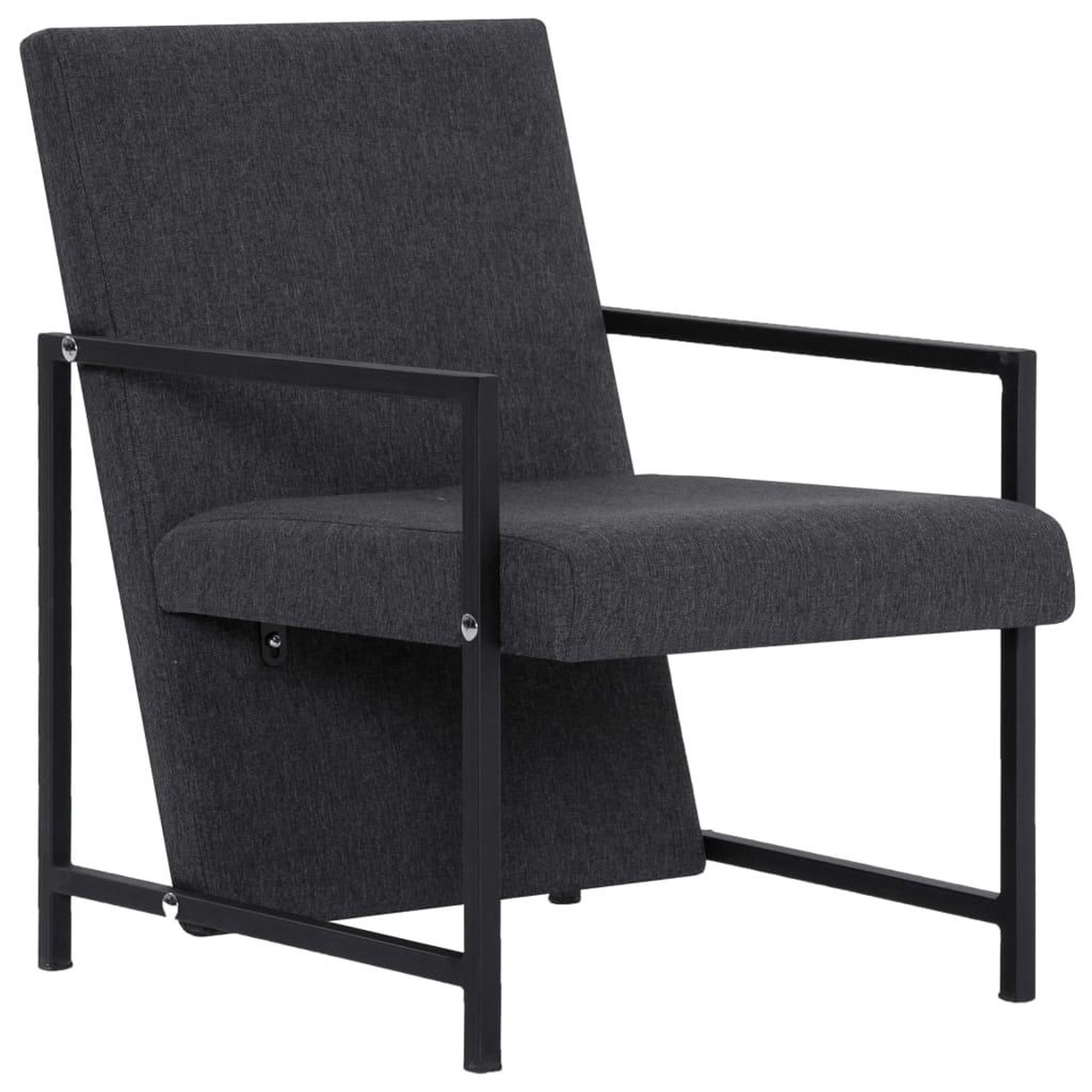 Voir la diapositive 2 : VIDAXL Fauteuil gris tissu