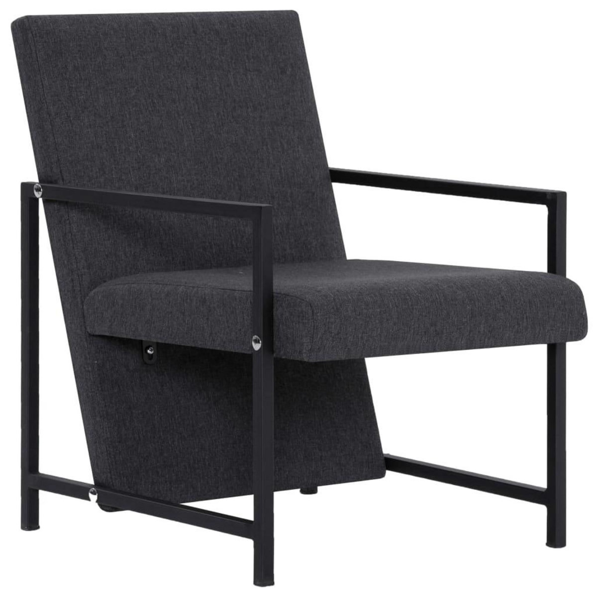 VIDAXL Fauteuil gris tissu