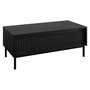 Voir la diapositive 5 : BEST MOBILIER Girona - table basse - noir - 1 tiroir - 100 cm