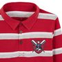 Voir la diapositive 2 : INEXTENSO Polo rayé rouge garçon en coton 