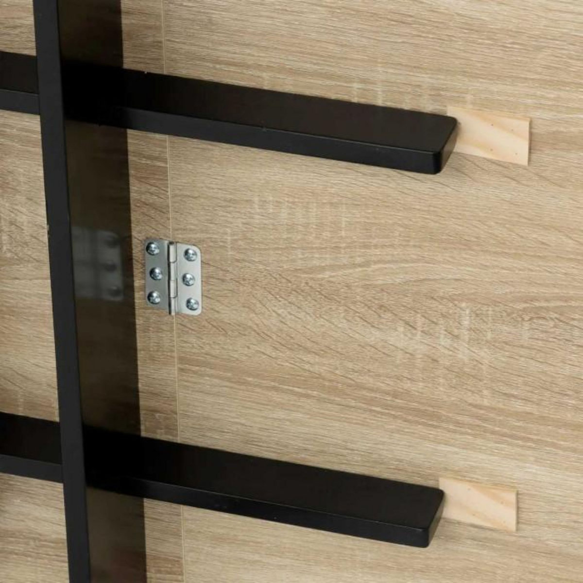 FIVE Table à Manger à Rabats  Extensible  80-152cm Naturel