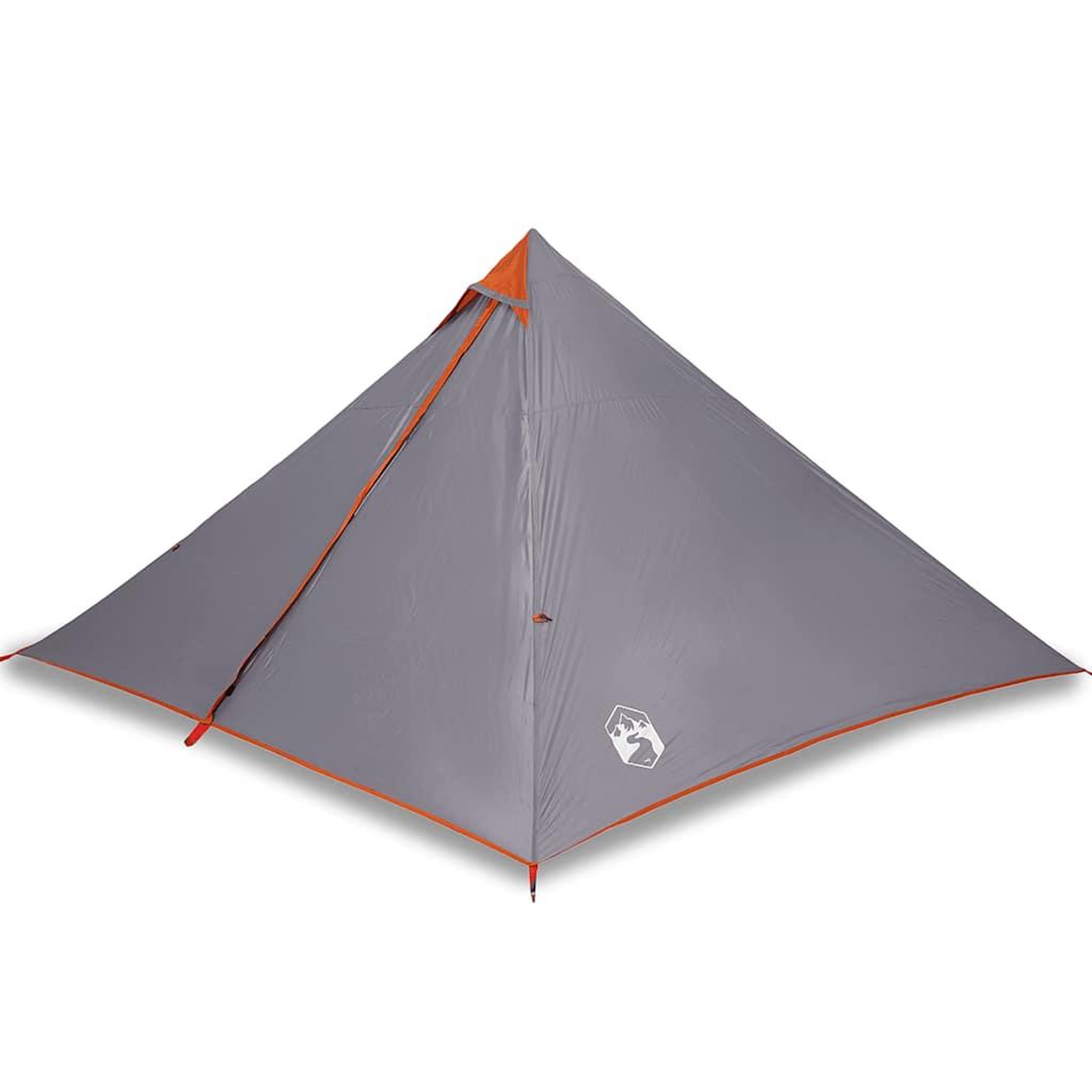 Voir la diapositive 2 : VIDAXL Tente familiale tipi 7 personnes gris et orange impermeable