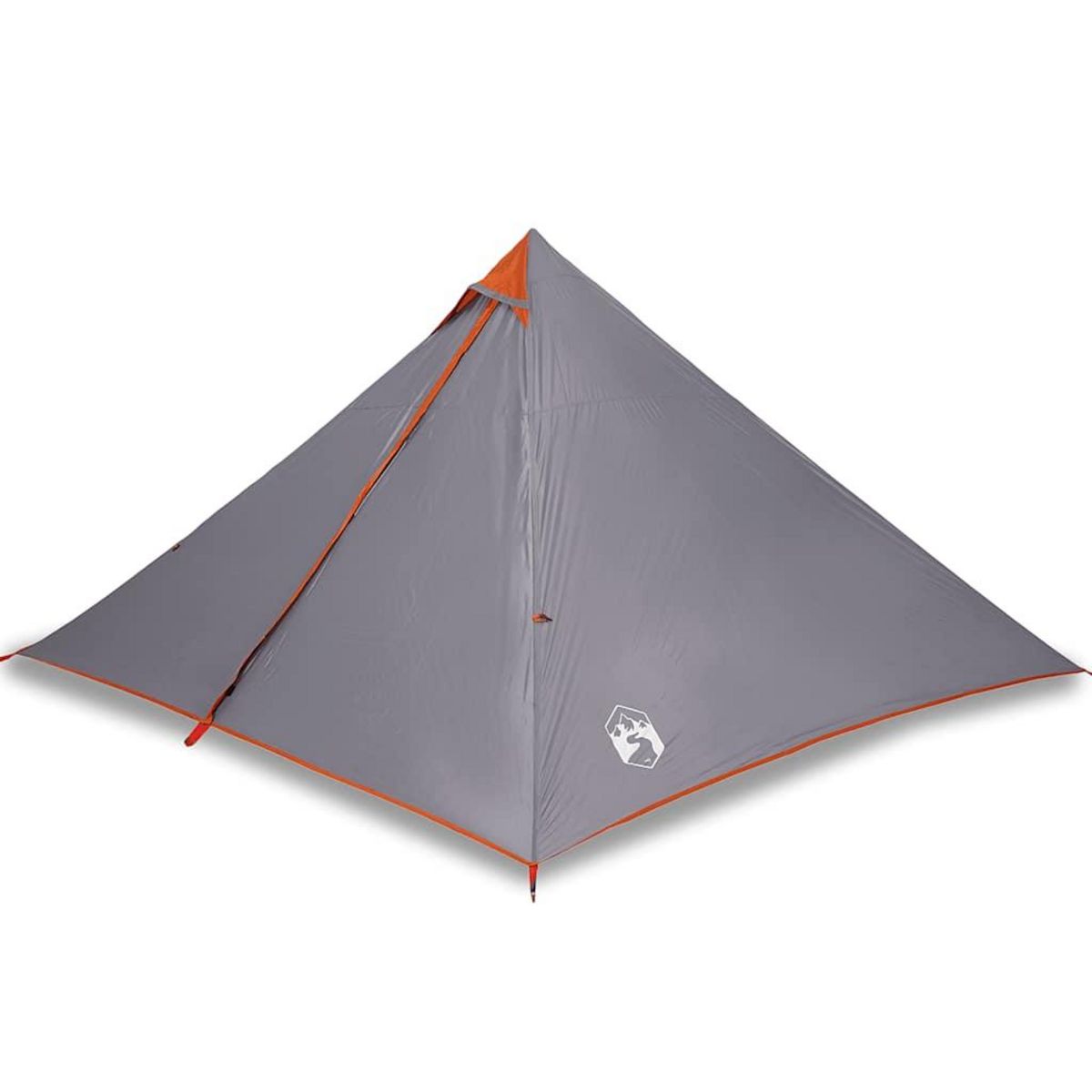 VIDAXL Tente familiale tipi 7 personnes gris et orange impermeable