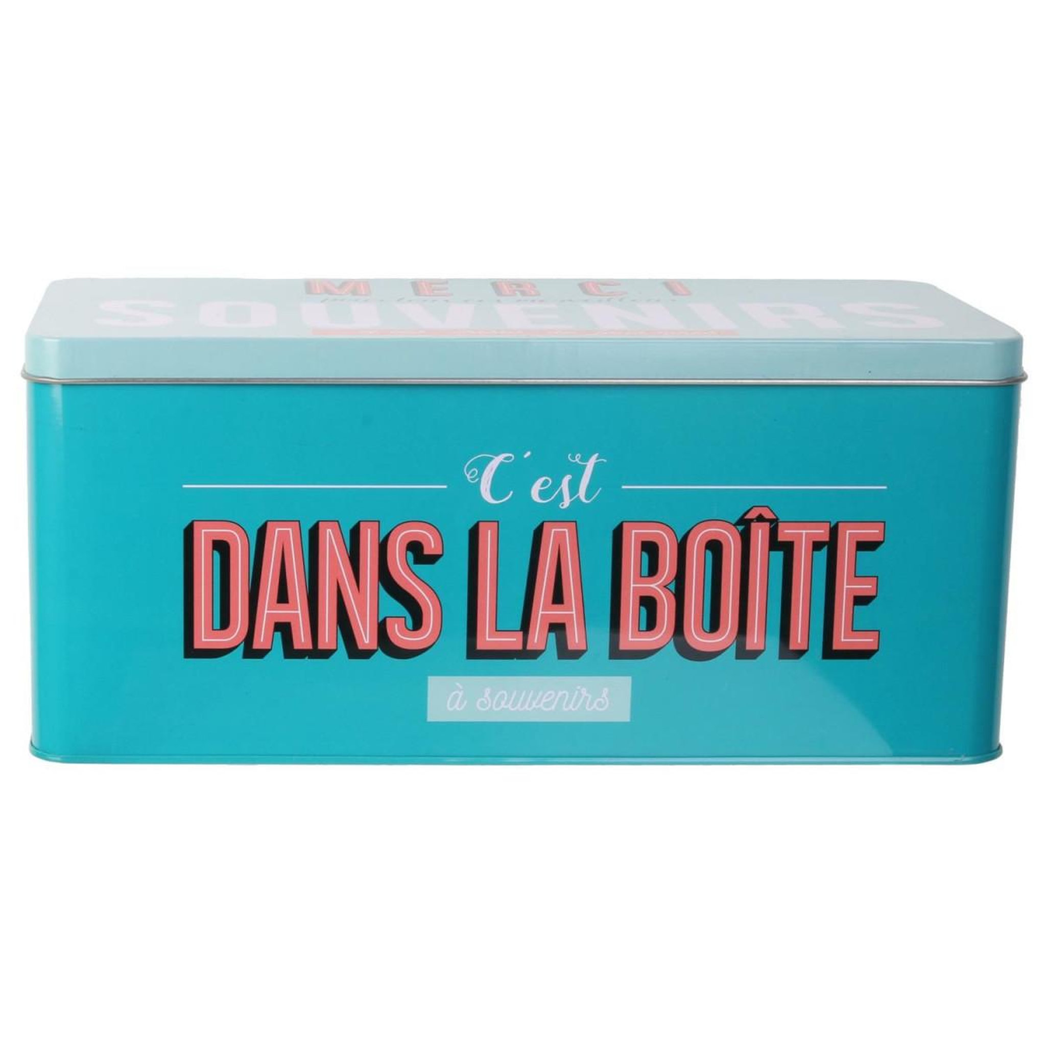 Voir la diapositive 1 : The Home Deco Factory Boîte de rangement  ma boîte à souvenirs  27cm bleu