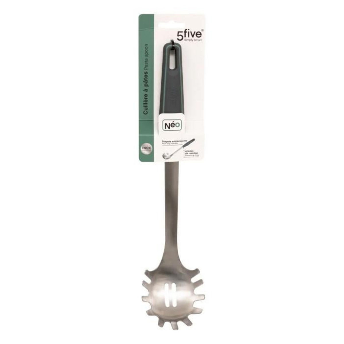 FIVE Cuillère à Pâtes en Inox  Néo 2  34cm Gris