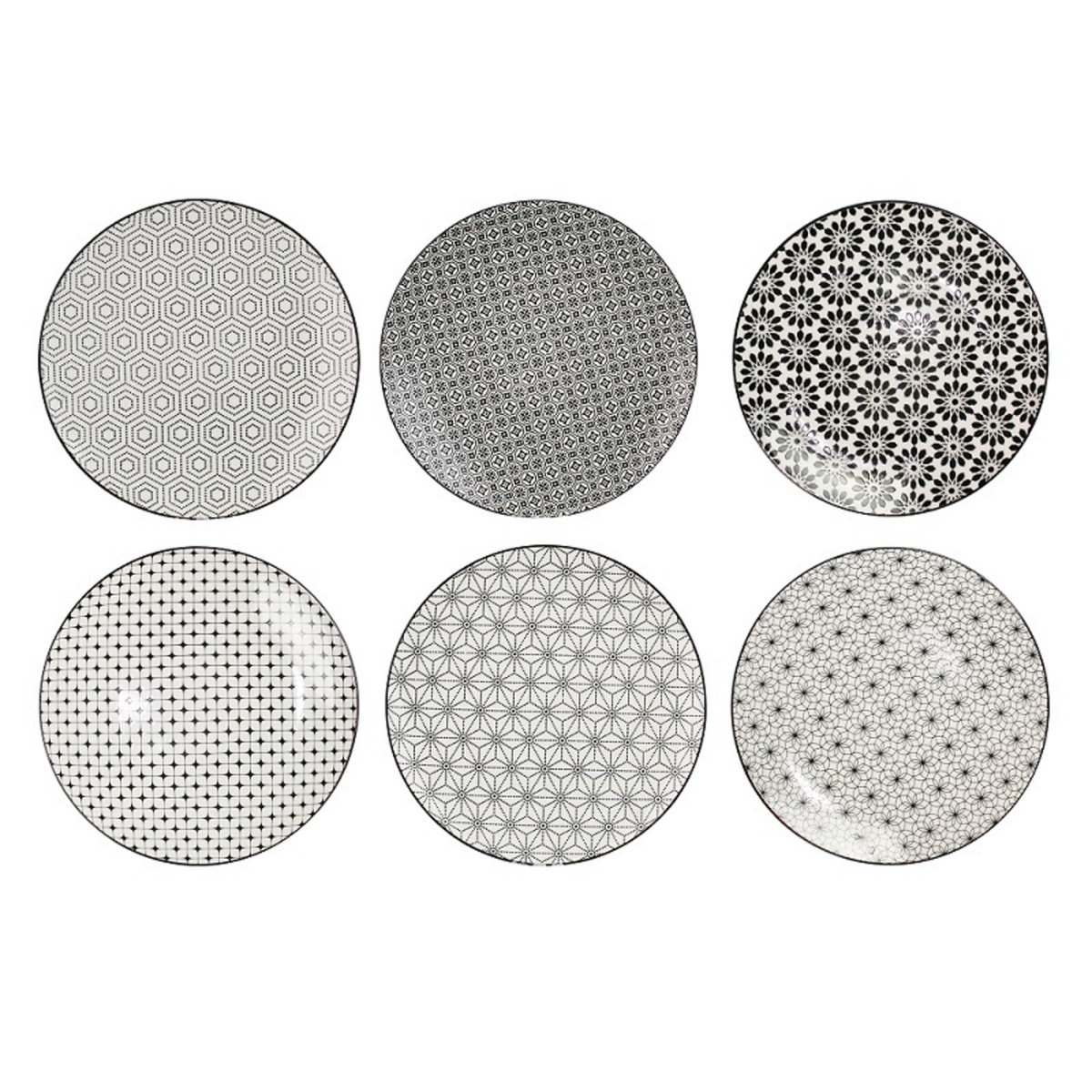 ARD TIME Service d'assiettes 18 pièces Porcelaine KOMAE