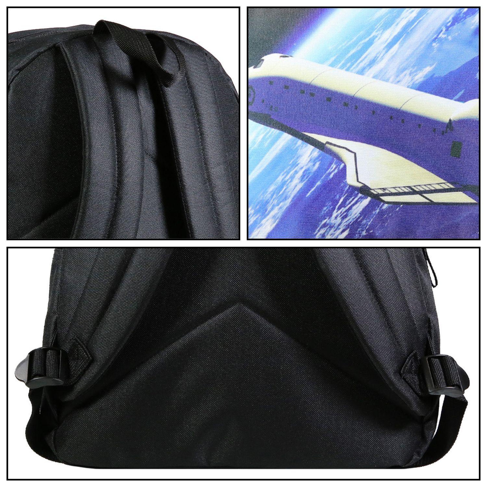 Voir la diapositive 6 : Bagtrotter BAGTROTTER Sac à dos 1 compartiment Nasa Noir Astronaute
