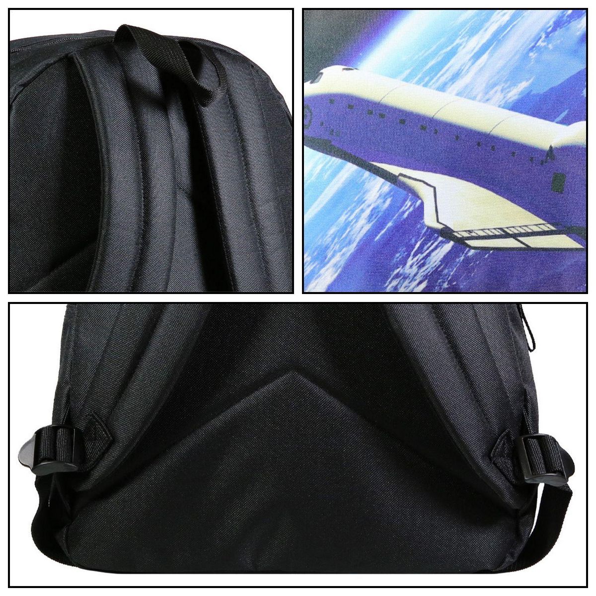 Bagtrotter BAGTROTTER Sac à dos 1 compartiment Nasa Noir Astronaute