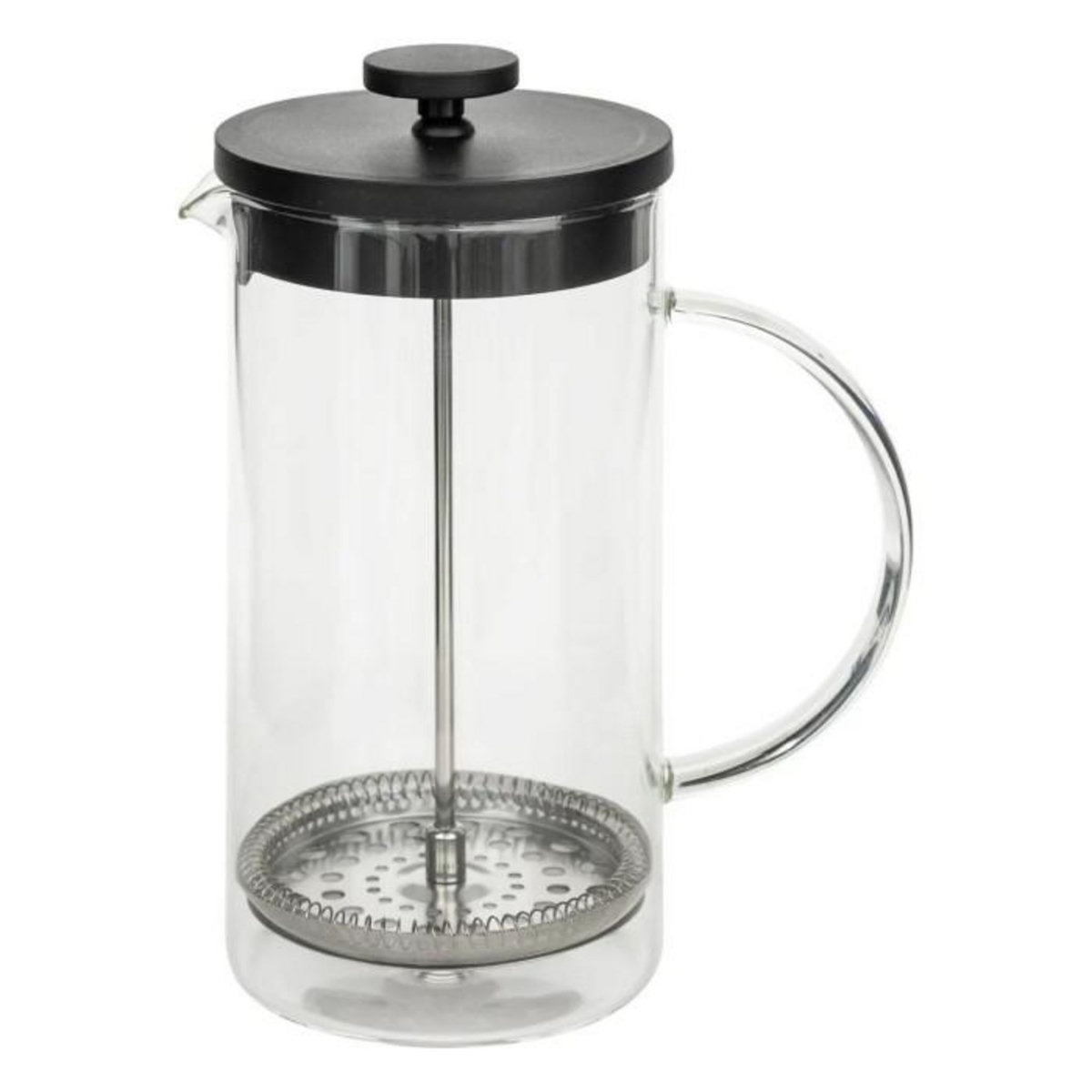 SECRET DE GOURMET Cafetière à Piston en Verre  Léon  1L Transparent