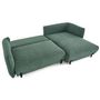Voir la diapositive 2 : LISA DESIGN Gianni - canapé d'angle droit 4 places convertible avec coffre en tissu