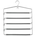 ATMOSPHERA Cintre pour 5 Pantalons - En métal. Coloris disponibles : Gris