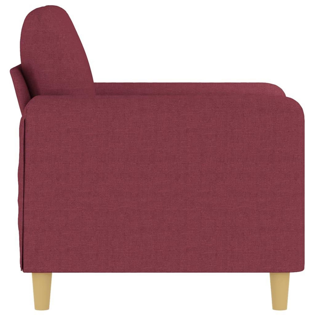 VIDAXL Fauteuil Rouge bordeaux 60 cm Tissu