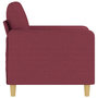 Voir la diapositive 4 : VIDAXL Fauteuil Rouge bordeaux 60 cm Tissu