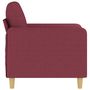 Voir la diapositive 4 : VIDAXL Fauteuil Rouge bordeaux 60 cm Tissu