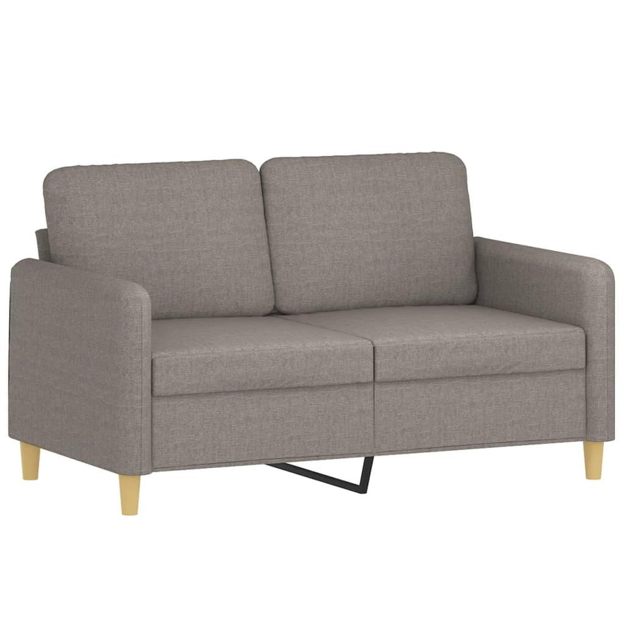 Voir la diapositive 3 : VIDAXL Ensemble de canapes 2 pcs avec coussins Taupe Tissu