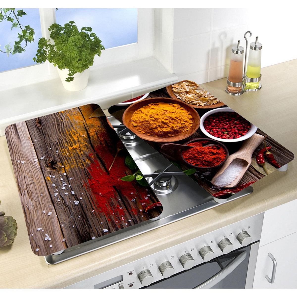 Wenko 2 Couvre-Plaques universel - Epices