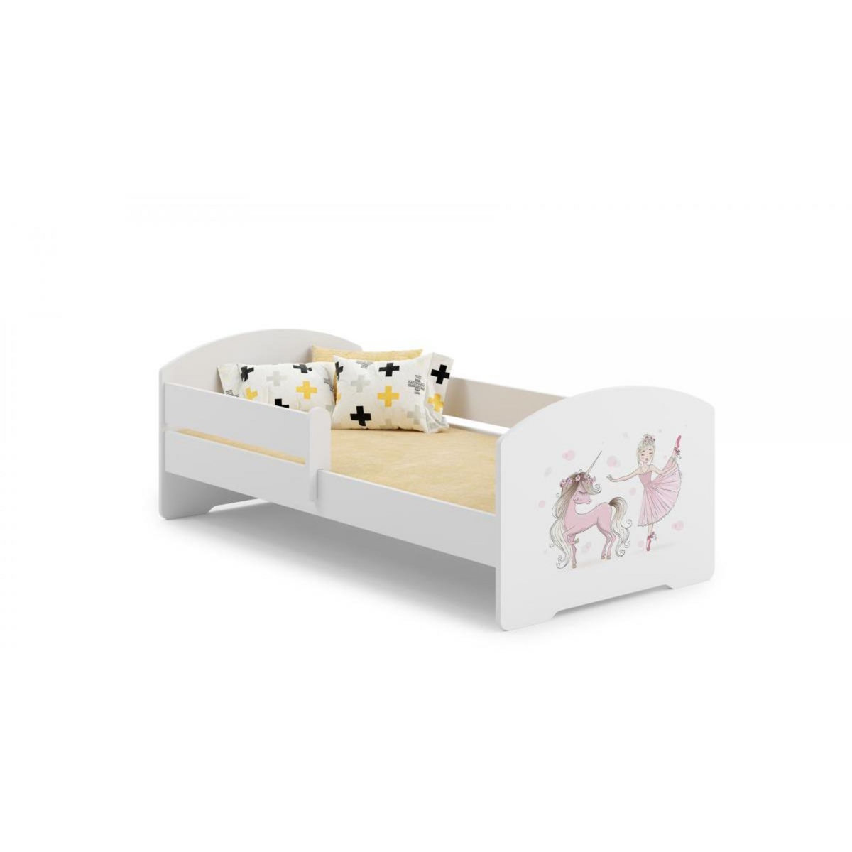 KOBI Lit enfant LUK BAR 140x70 FILLE avec matelas