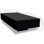 Voir la diapositive 6 : VIDAXL Table basse noir brillant