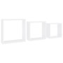 Voir la diapositive 2 : VIDAXL Etageres murales sous forme de cube 3 pcs Blanc MDF