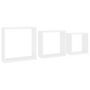 Voir la diapositive 2 : VIDAXL Etageres murales sous forme de cube 3 pcs Blanc MDF
