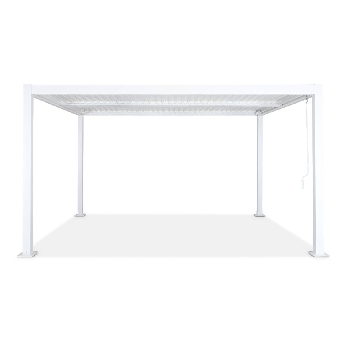 SWEEEK Pergola bioclimatique aluminium et acier lames orientables 4x3m Palace