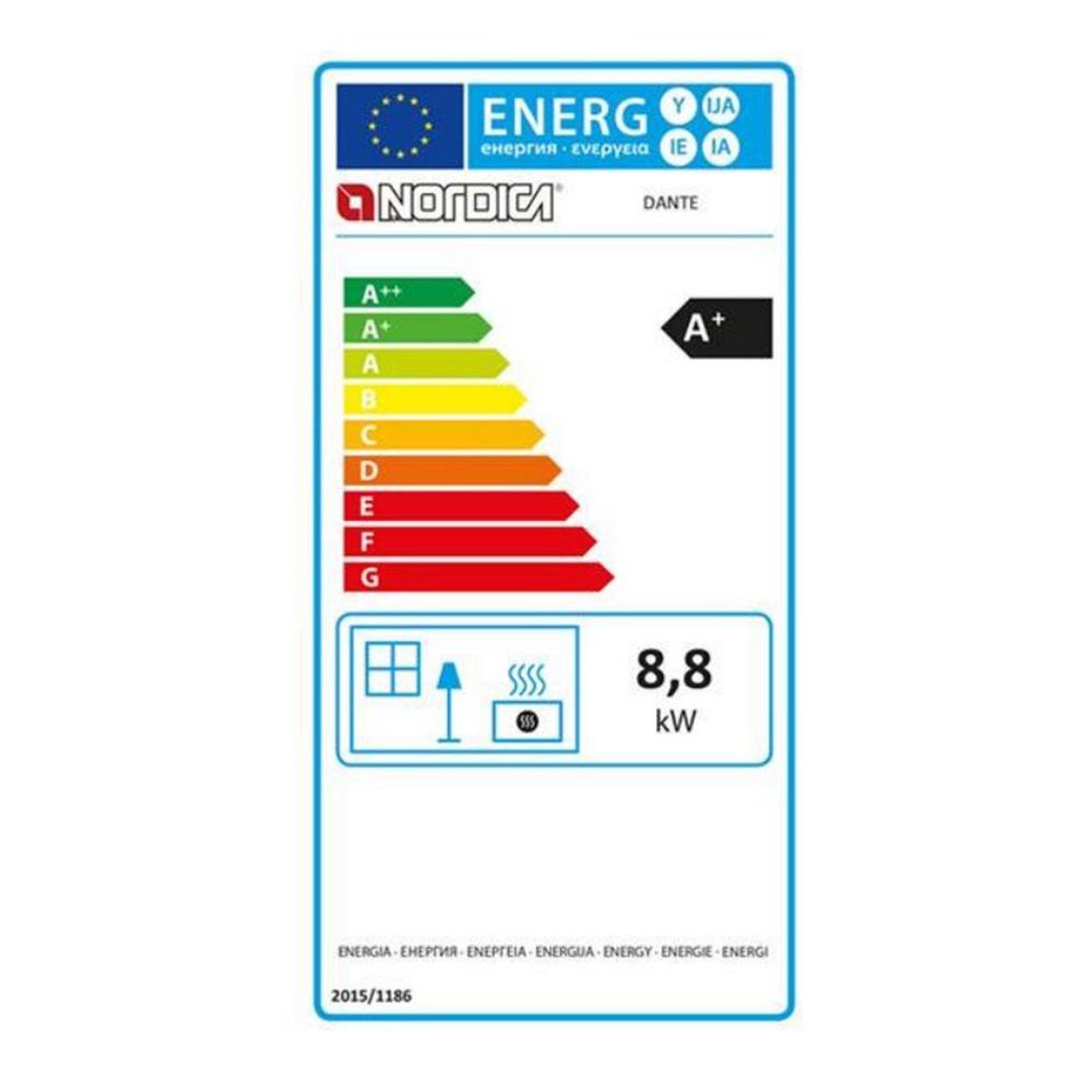 Voir la diapositive 2 : NORDICA EXTRAFLAME Poêle à bois 8.8kw noir - 7115000