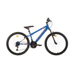 SCRAPPER Vélo enfant (140/160 cm) - VTT 24'' Rigide Mixte  Scrapper  pour enfant de 130 à 160 cm -18 Vitesses - Fourche Télescopique - Dérailleur Shimano TY21 - Freins V-brake