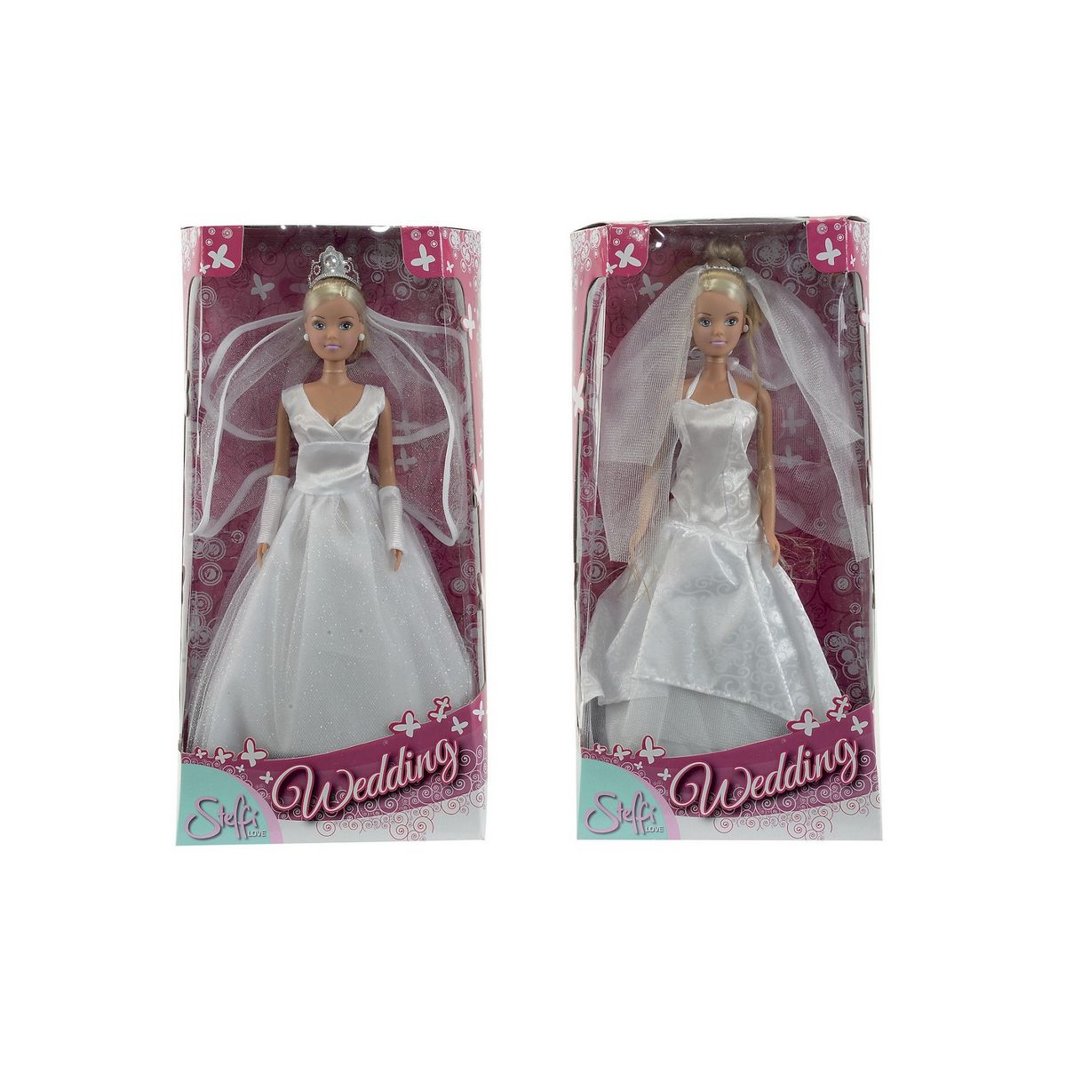 SMOBY Poupée en robe de mariée Steffi Love