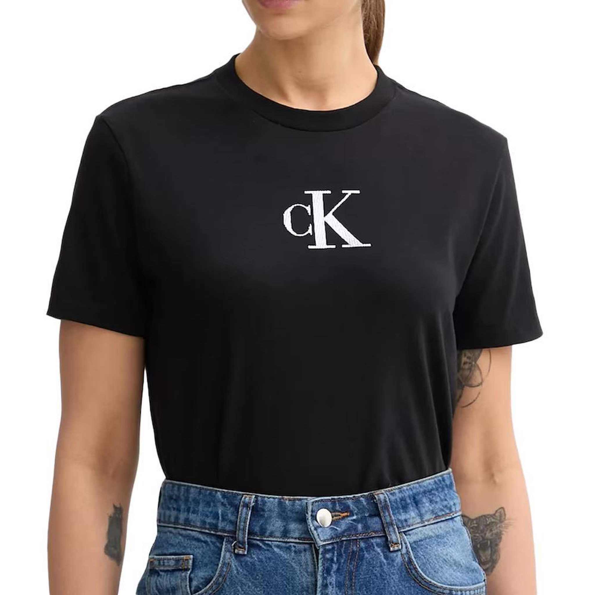 CALVIN KLEIN JEANS T Shirt  Femme Calvin Klein Jeans LV047E804G. Coloris disponibles : Noir