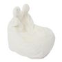 Voir la diapositive 2 : TOILINUX Fauteuil pour enfant en forme de poire imitiation fourrure - Blanc