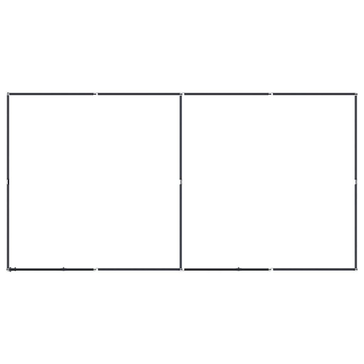 VIDAXL Chenil d'exterieur pour chiens Acier 7,37 m²