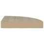 Voir la diapositive 4 : VIDAXL Etagere d'angle flottante chene 25x25x3,8 cm MDF