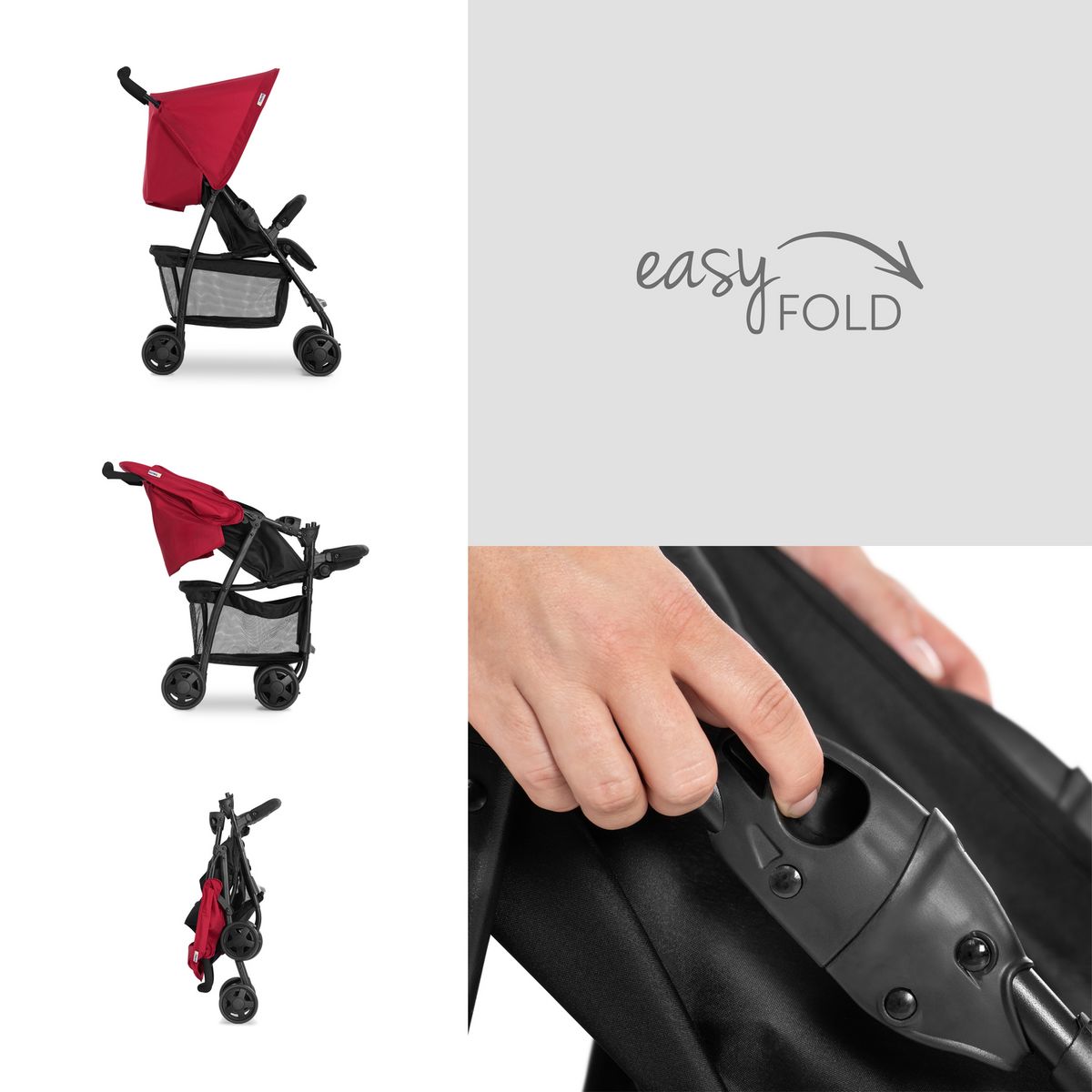 HAUCK Poussette Buggy Sport - Rouge