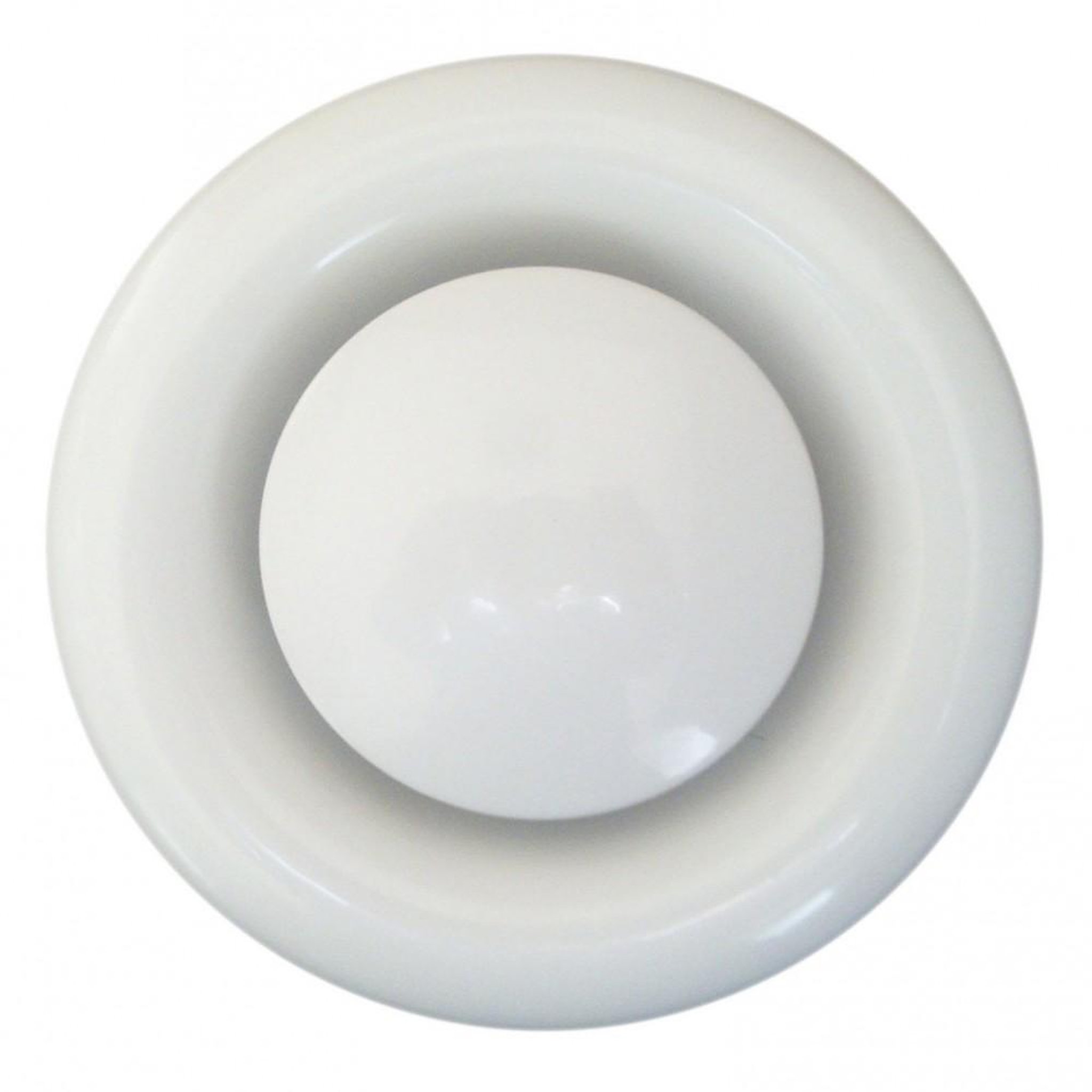 CENTRALE BRICO Bouche d'extraction acier laqué Diam.16.4 cm