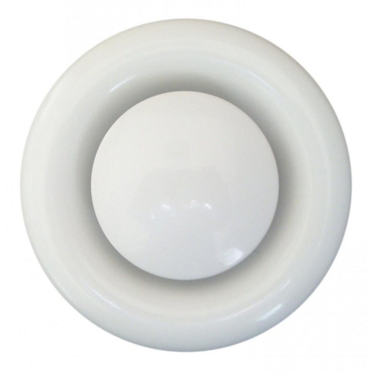 CENTRALE BRICO Bouche d'extraction acier laqué Diam.16.4 cm