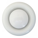 CENTRALE BRICO Bouche d'extraction acier laqué Diam.16.4 cm