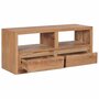 Voir la diapositive 2 : VIDAXL Meuble TV 90x30x40 cm bois de teck solide