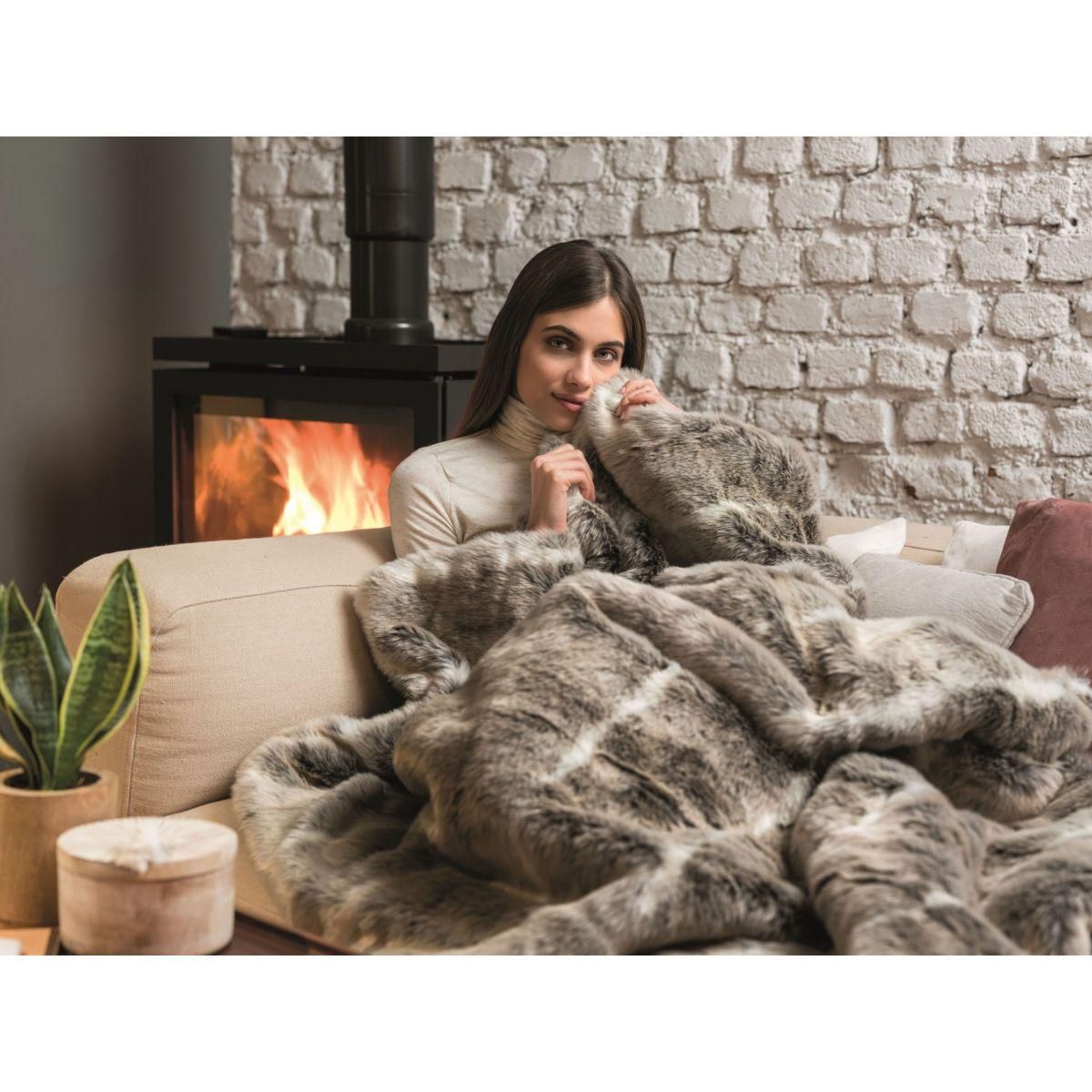 DREAMLAND Couverture chauffante HYGGE DAYS HUSKY D'ALASKA 6T 160X120