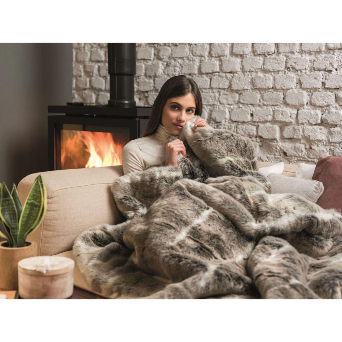 DREAMLAND Couverture chauffante HYGGE DAYS HUSKY D'ALASKA 6T 160X120