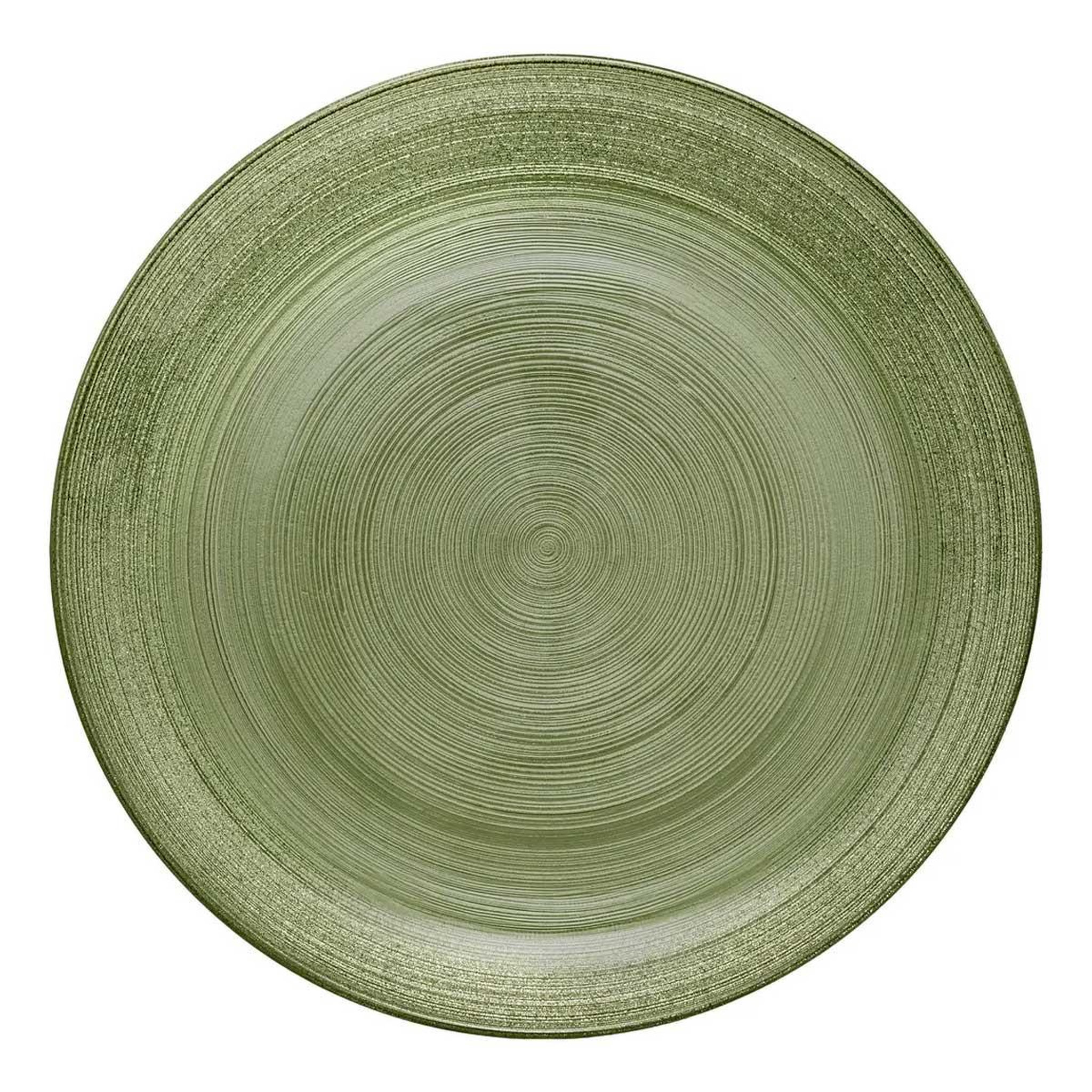 SECRET DE GOURMET Lot de 6 assiettes plates  jem  28cm vert