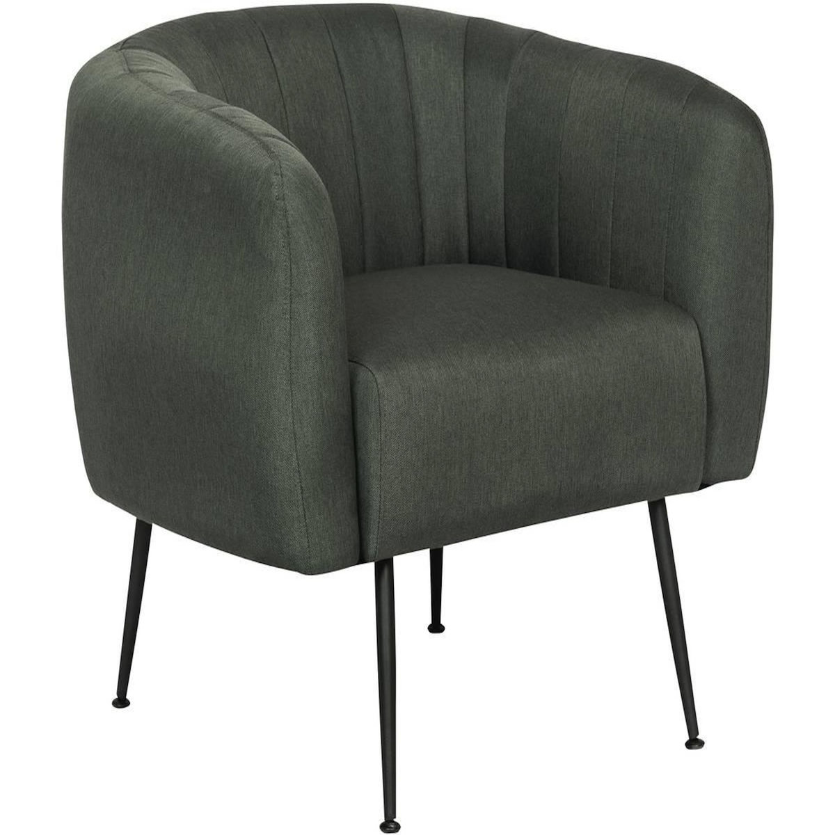 Habitat et Jardin Fauteuil en tissu  Diana  - 1 place - Gris foncé
