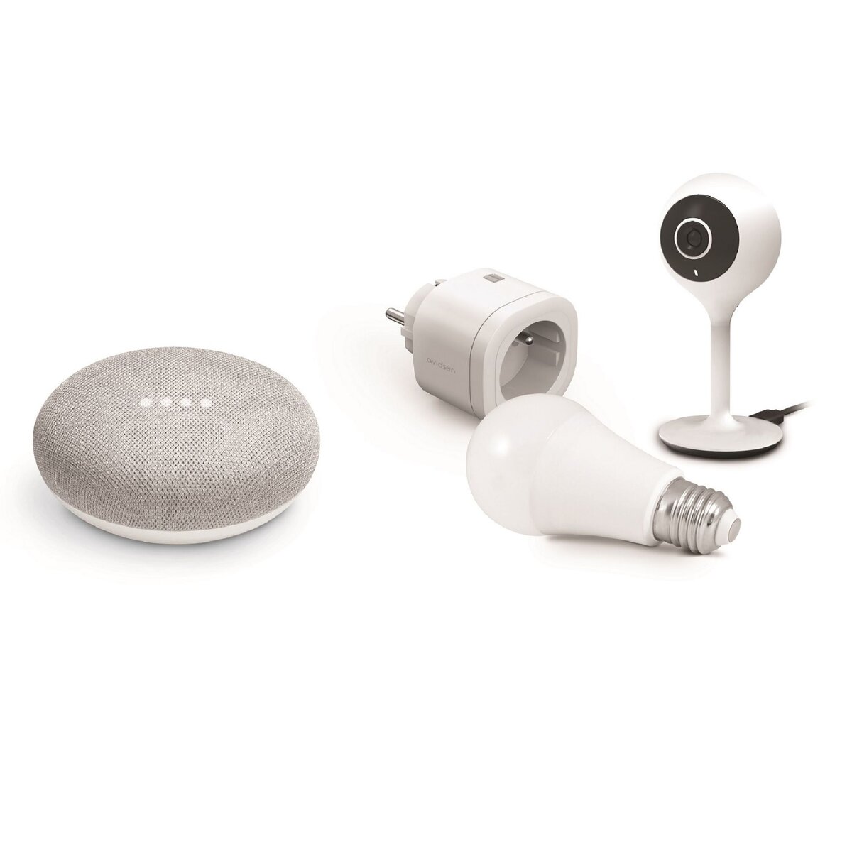 AVIDSEN Kit de démarrage domotique Smart Home avec Google Assistant